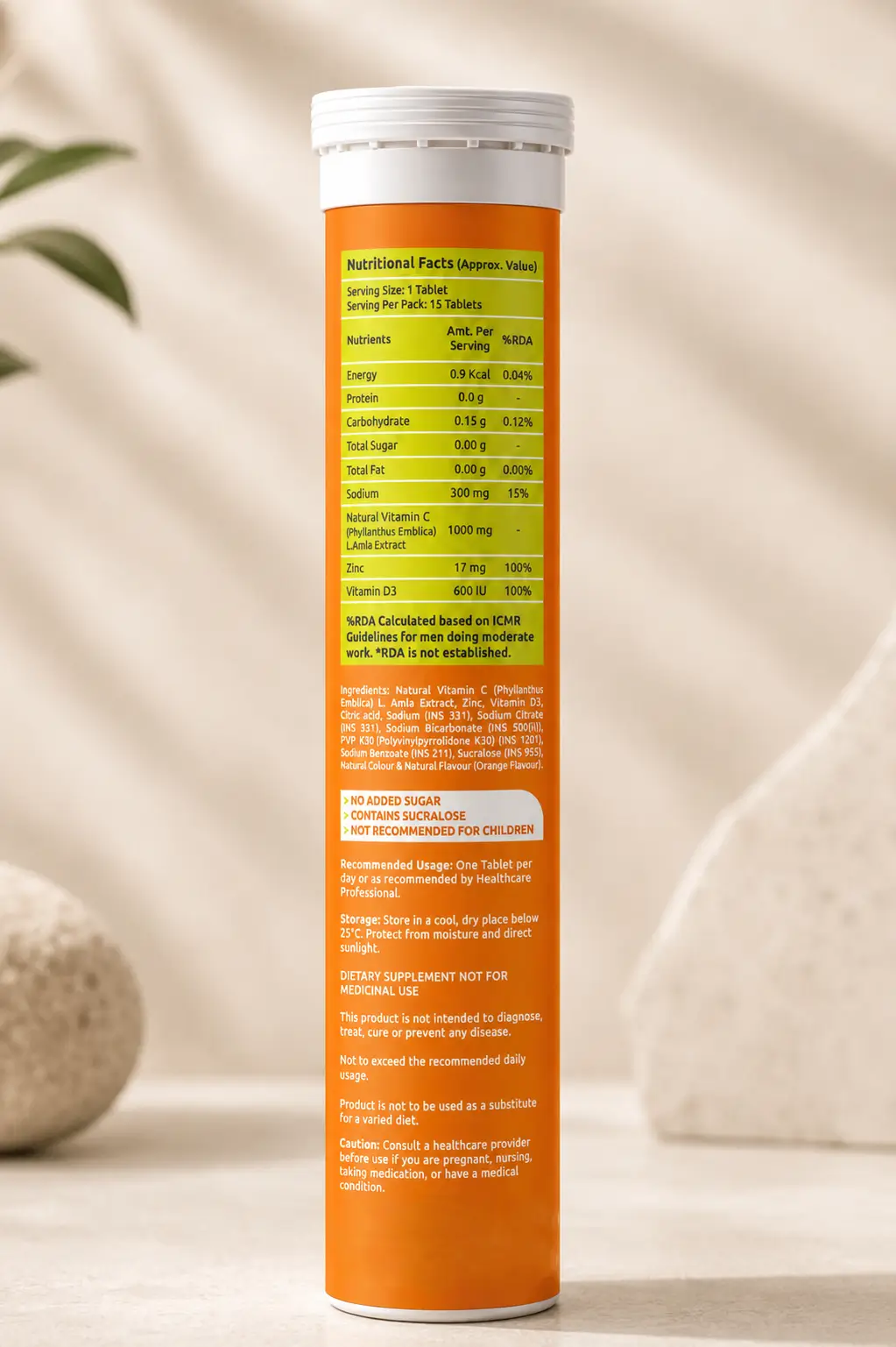 Vitamin C + Zinc + Vitamin D3 Effervescent Tablets 6 Vitamin C + Zinc + Vitamin D3 Effervescent Tablets - Image 6