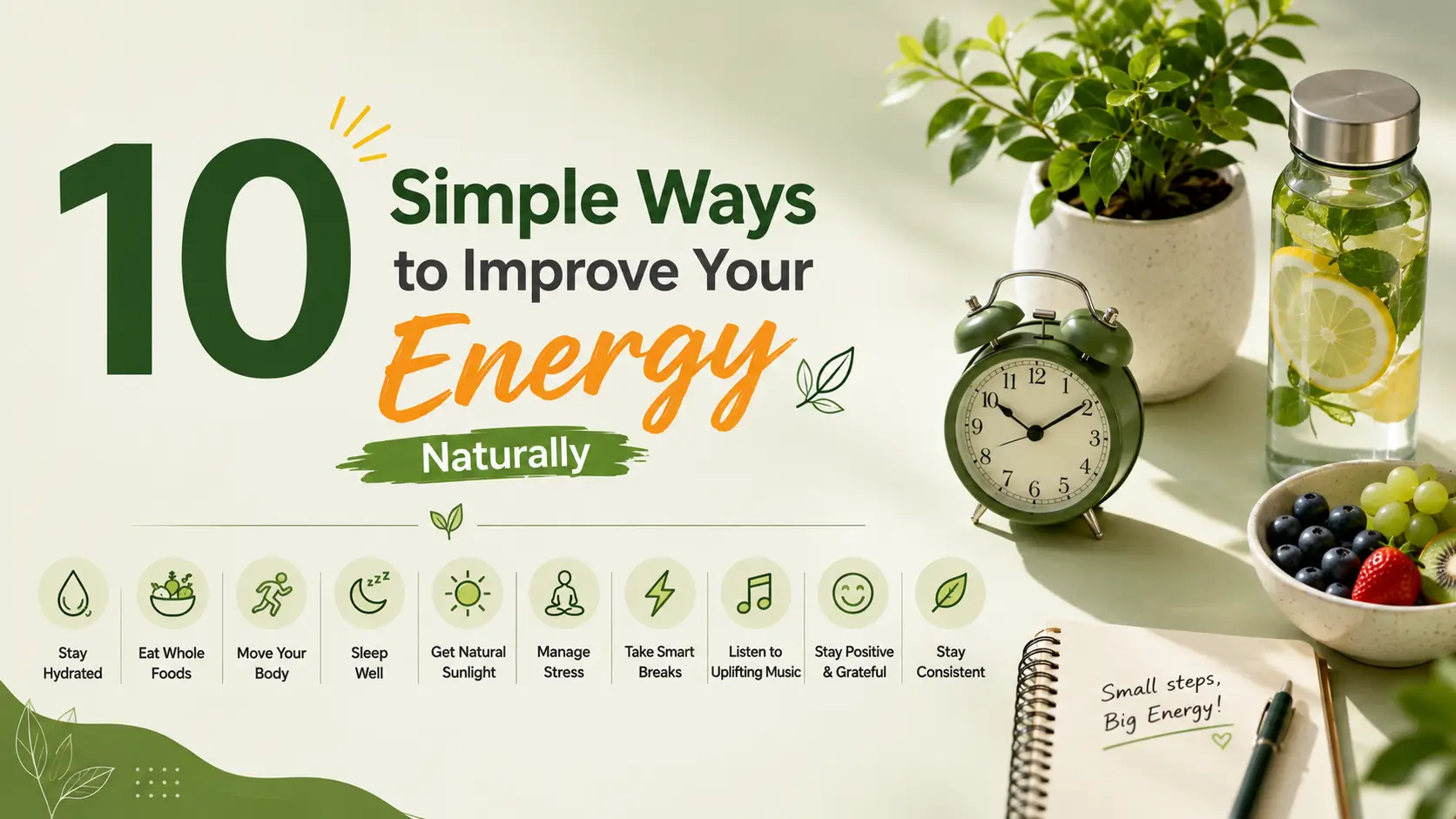 10 Simple Ways to Improve Your Energy Naturally